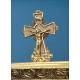 Antique Bronze and Brass Tabernacle with Key, Spain 1950