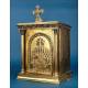 Antique Bronze and Brass Tabernacle with Key, Spain 1950