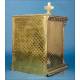 Antique Bronze and Brass Tabernacle with Key, Spain 1950