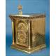 Antique Bronze and Brass Tabernacle with Key, Spain 1950