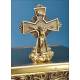 Antique Bronze and Brass Tabernacle with Key, Spain 1950