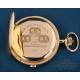 Antique 18K Gold Pocket Watch. Minute Repeater, Chronograph, Switzerland 1890