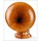 Swiss Gramophone with Blonde Mahogany Horn, c. 1910, Collectible Piece