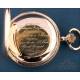 Antique Swiss Pocket Watch, 18K Gold, 32 Jewels Minute Repeater, 1890