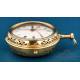 Antique 18K Gold Verge Fusee Watch with 1/8 Repeating. W. Hughes, London, c. 1770.