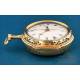 Antique 18K Gold Verge Fusee Watch with 1/8 Repeating. W. Hughes, London, c. 1770.