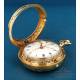 Antique 18K Gold Verge Fusee Watch with 1/8 Repeating. W. Hughes, London, c. 1770.