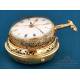 Antique 18K Gold Verge Fusee Watch with 1/8 Repeating. W. Hughes, London, c. 1770.