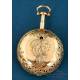 Antique 18K Gold Verge Fusee Watch with 1/8 Repeating. W. Hughes, London, c. 1770.