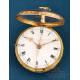 Antique 18K Gold Verge Fusee Watch with 1/8 Repeating. W. Hughes, London, c. 1770.