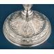 Elegant Antique Silver Chalice with Paten and Case, Madrid 1874