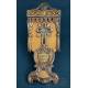 Antique Spanish reliquary with relics of saints and Holy Cross, circa 1850