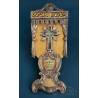 Antique Spanish reliquary with relics of saints and Holy Cross, circa 1850