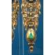 Antique Catalan Earrings in Gold and Emeralds, 18th Century