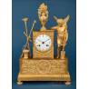 Beautiful Antique Gilt Bronze Mantel Clock. France, circa 1840