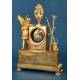 Beautiful Antique Gilt Bronze Mantel Clock. France, circa 1840