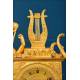 Antique Gilt Bronze Clock with Cupid. France, circa 1850