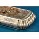 Antique Gilded Silver and Mother of Pearl Box, 19th Century