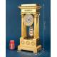 Antique Gilt Bronze Portico Clock with Four Columns. France, 19th Century