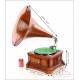 Spanish HMV Gramophone-Phonograph Model Monarch 13C, Barcelona ca 1915