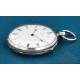 Antique Cylinder Quarter Repeater Silver Pocket Watch, France circa 1860