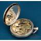 Antique Cylinder Quarter Repeater Silver Pocket Watch, France circa 1860