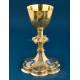 Antique Gilt Silver Chalice with Enamels by Demarquet Frères, France, Ca. 1880