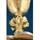 Antique Gilt Silver Chalice with Enamels by Demarquet Frères, France, Ca. 1880