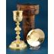 Antique Gilded Gilded Silver Chalice and Paten of Great Height, Paris, France 1819-1838