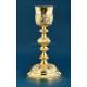 Antique Gilded Gilded Silver Chalice and Paten of Great Height, Paris, France 1819-1838