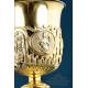 Antique Gilded Gilded Silver Chalice and Paten of Great Height, Paris, France 1819-1838