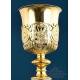 Antique Gilded Gilded Silver Chalice and Paten of Great Height, Paris, France 1819-1838