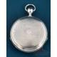 Antique Silver Automaton Pocket Watch, Signed Breguet. France, c. 1820