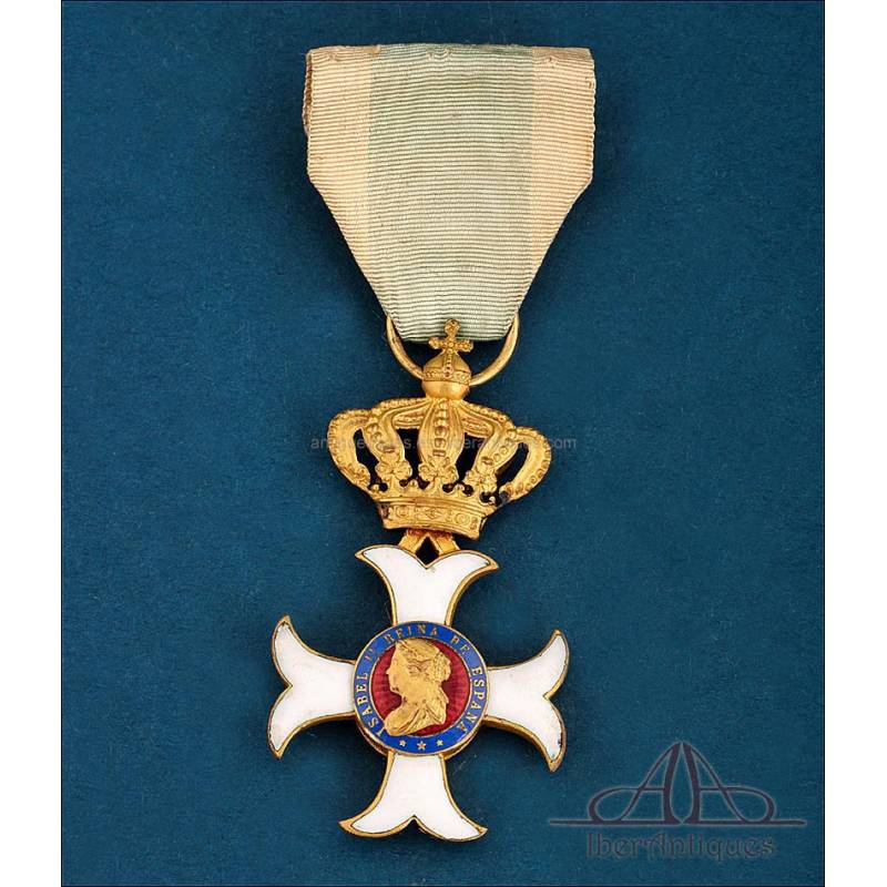 Order of Mª Isabel Luisa, Decoration of Isabel II (1839-1868), Spain