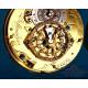 Antique Verge Fusee Pocket Watch Fres. Esquivillon & Delhoudens, France Ca. 1790