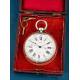 Antiguo Reloj de Bolsillo de Plata Paul Boch, Mercado Chino, Ginebra 1870