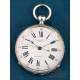 Antiguo Reloj de Bolsillo de Plata Paul Boch, Mercado Chino, Ginebra 1870