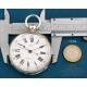 Antiguo Reloj de Bolsillo de Plata Paul Boch, Mercado Chino, Ginebra 1870