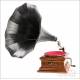 Antique Oak His Master's Voice Gramophone-Phonograph. France, c. 1910