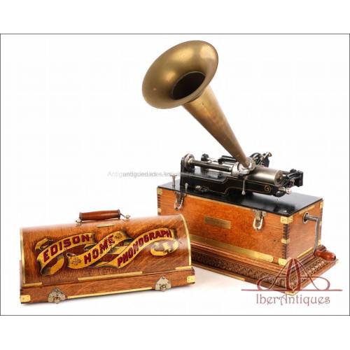 Antique Edison Home Luxury Customized Phonograph, USA c. 1898