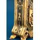 Antique Pocket Watch Stand in Wood and Boulle Marquetry, France, 1800