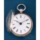 Antique French Verge Fusee Silver Pocket Watch, France c. 1840