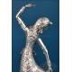 Pair of Indian dancer sculptures in 900 silver, c. 1960
