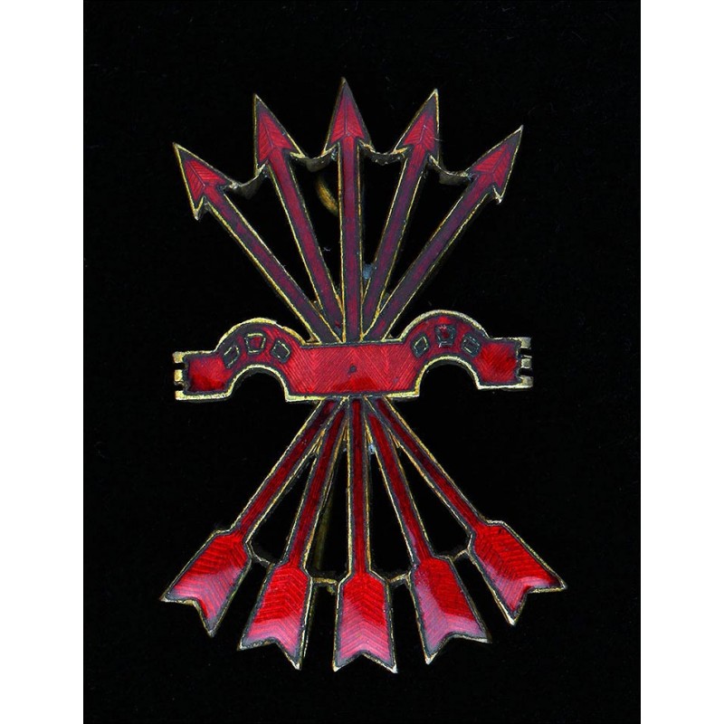 Original insignia of the Spanish Falange. Spain, 40's