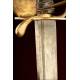 Spectacular Danish Heavy Cavalry Sword. Ca. 1750.