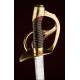 Beautiful Heavy Cavalry Sword Model 1832 with brass handle. Toledo, 1851