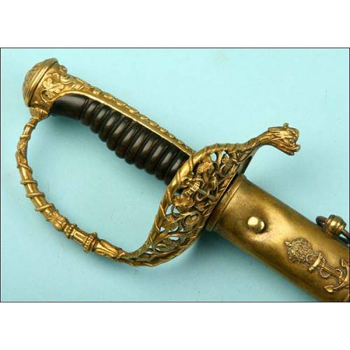 French naval officer's saber. Model 1853.