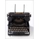 Antique German Stoewer Elite Typewriter. Year 1925, Well Preserved and Working.