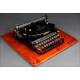 Rare Adler Typewriter with Cyrillic Keyboard, Made in Germany in the 1920's. Working.