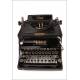 Beautiful Ideal A Typewriter, Antique and Well Preserved. Germany, Circa 1906